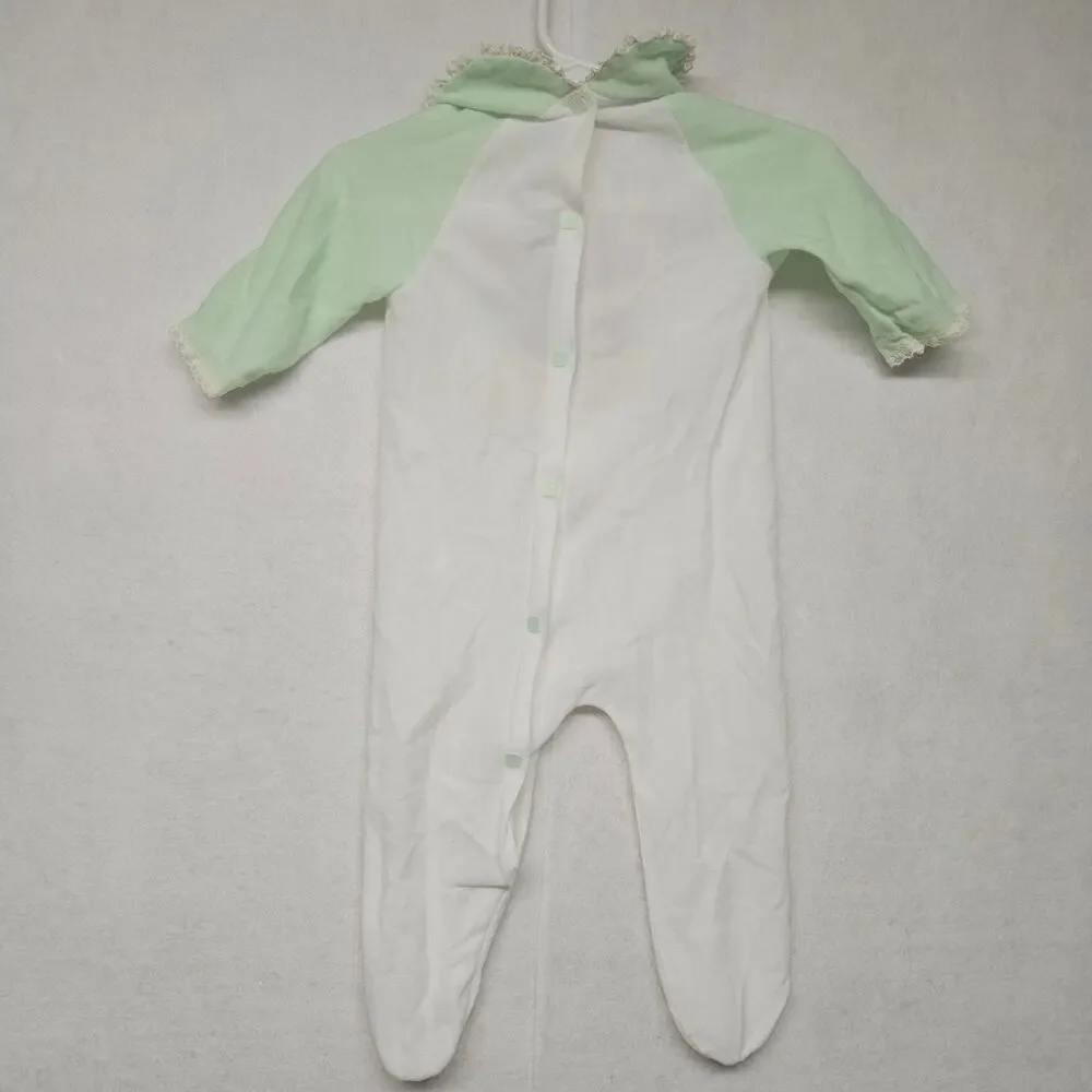 VTG Strawberry Shortcake 1980s Lullaby Land Baby Footie Sleeper PJs Sz M 6-12M
